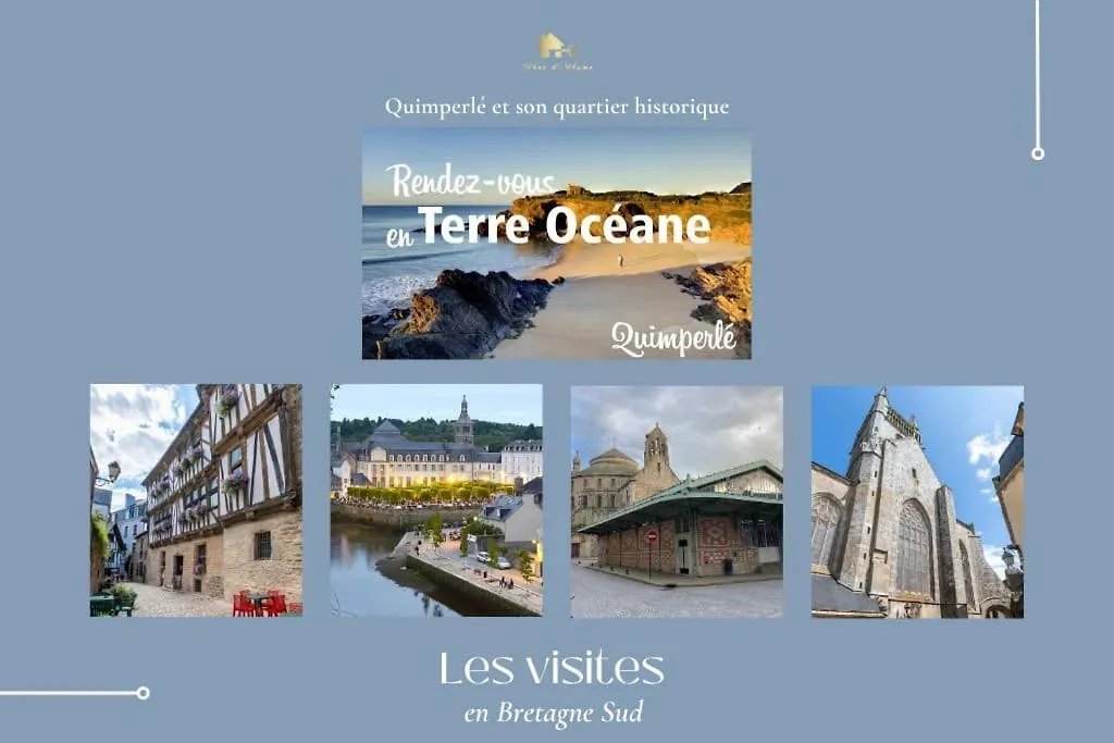 La Villa Ty An Dudou Luxe Et Confort, Plages, Gr34 2-10 Personnes Clohars-Carnoët 0*,  Frankrig