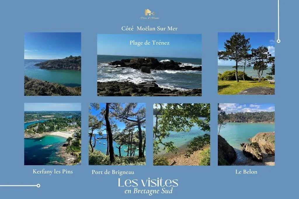La Villa Ty An Dudou Luxe Et Confort, Plages, Gr34 2-10 Personnes Clohars-Carnoët Frankrig