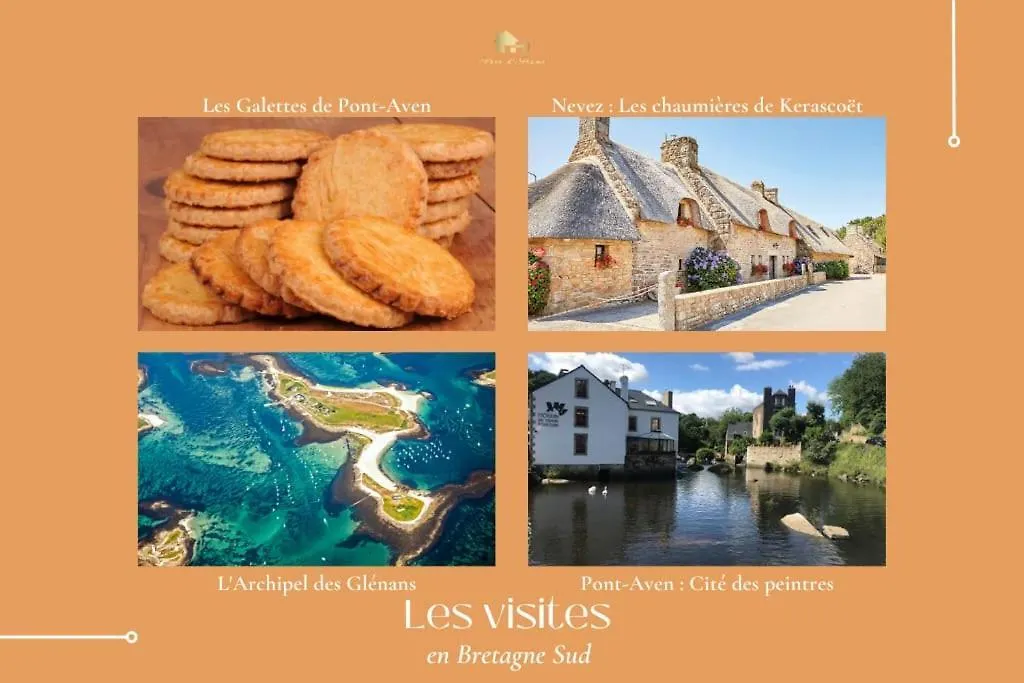 La Villa Ty An Dudou Luxe Et Confort, Plages, Gr34 2-10 Personnes Clohars-Carnoët Frankrig