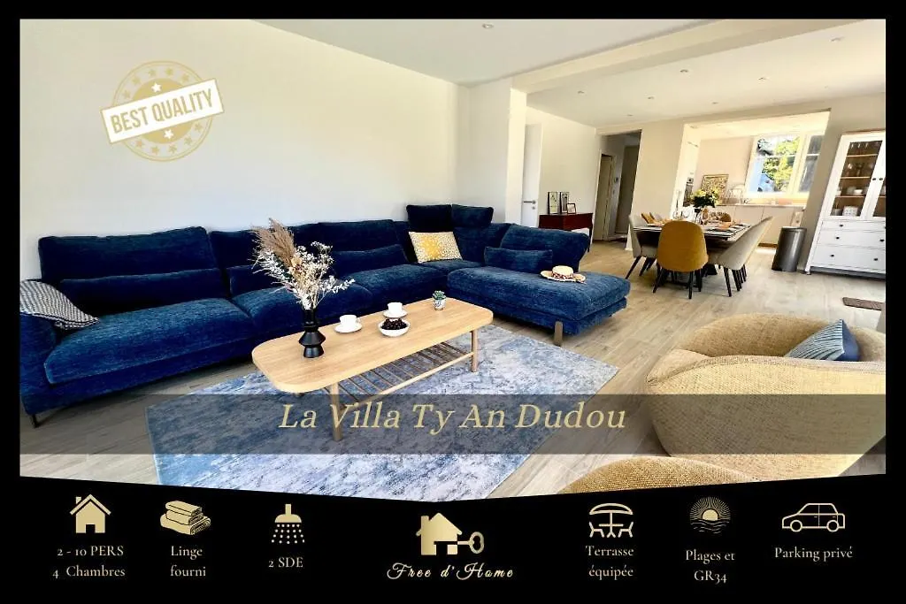 La Villa Ty An Dudou Luxe Et Confort, Plages, Gr34 2-10 Personnes Clohars-Carnoët